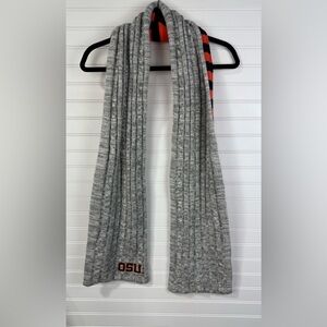 OSU Oregon State Beavers fan thick dual sided striped scarf.